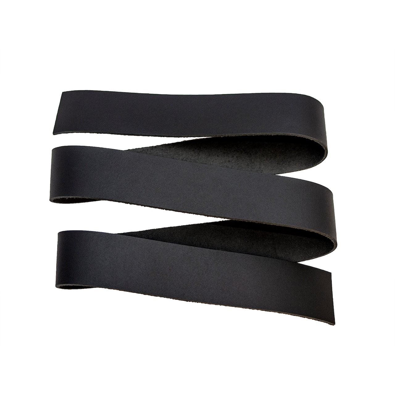 Black Leather Belt Strap by ArtMinds™